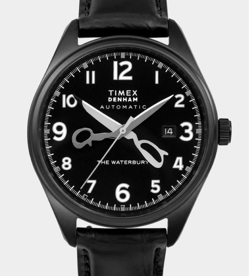 限量Timex x DENHAM 阿姆斯特丹牛仔褲製造商自動機械錶, 名牌, 手錶