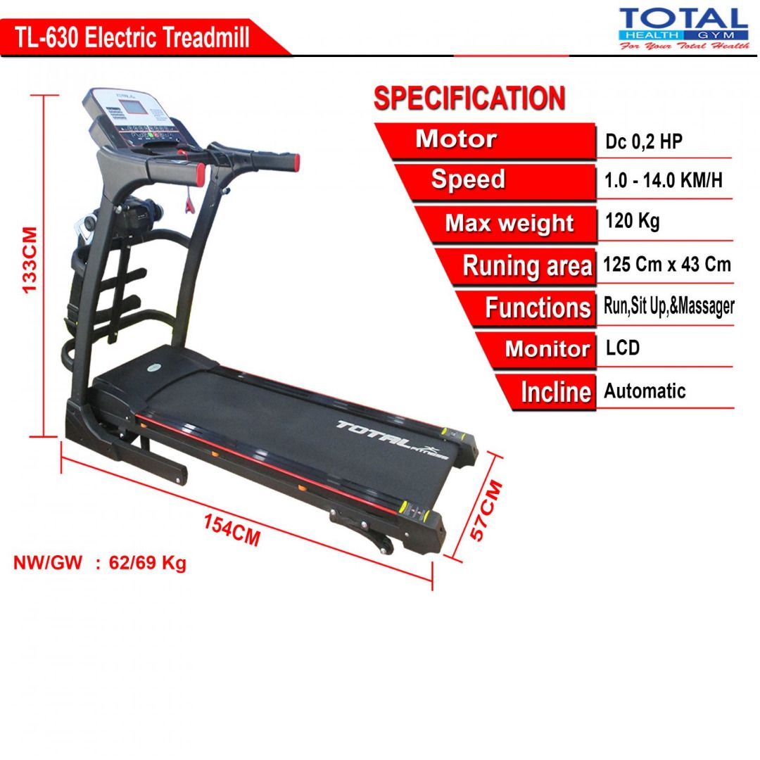 Treadmill TL 630, Olah Raga, Perlengkapan Olahraga Lainnya di Carousell