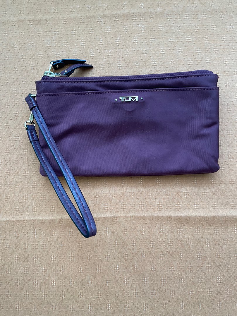 Tumi double shop zip wristlet