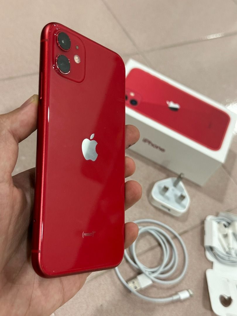 USED APPLE IPHONE 11 (64GB RED) UNLOCKED MALAYSIA SET, Mobile Phones &  Gadgets, Mobile Phones, iPhone, iPhone 11 Series on Carousell