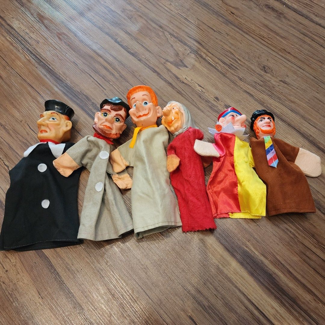 Antique hand puppets clearance