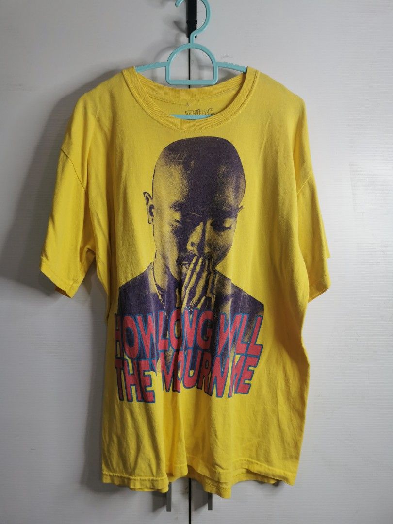 Yellow tupac shirt top