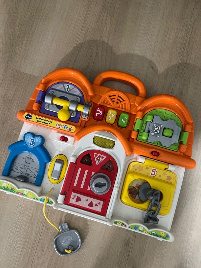 Vtech latches and door busy board baby toys, Babies & Kids, Infant