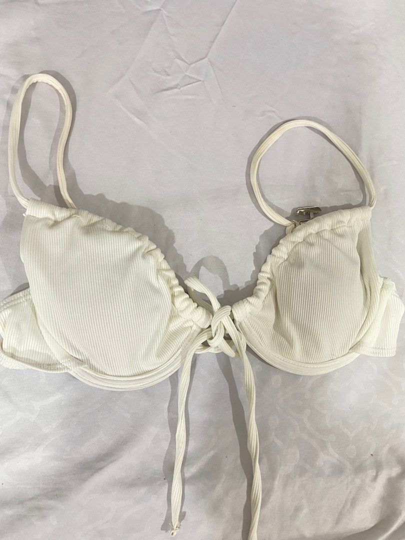 WHITE SHIRT BIKINI TOP main image 1