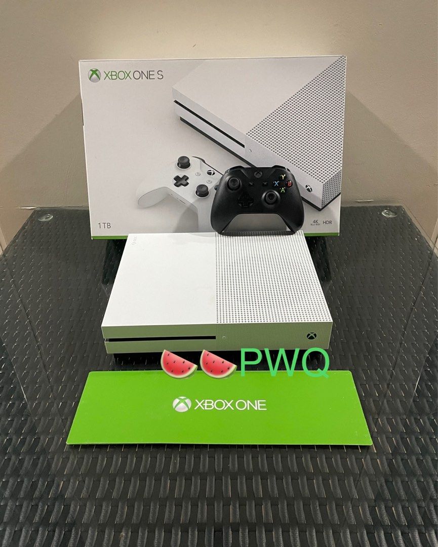 Xbox One S 1TB Disc Edition Full Boxed Set, Video Gaming, Video Game ...
