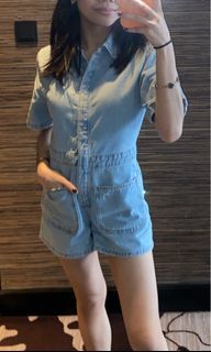 Zara Denim Jumpshorts