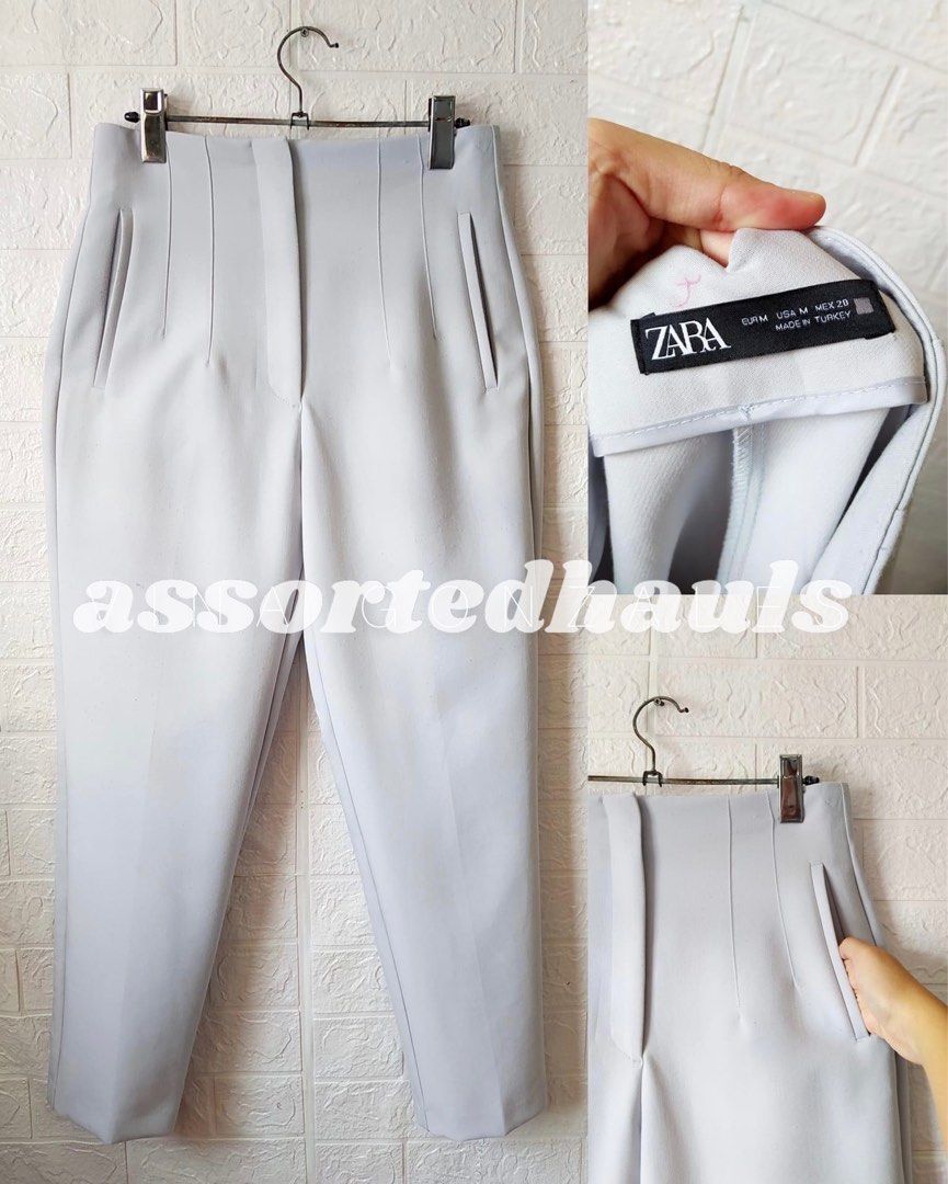 Zara Darted trouser in oyster white, Women's Fashion, Bottoms, Jeans on  Carousell