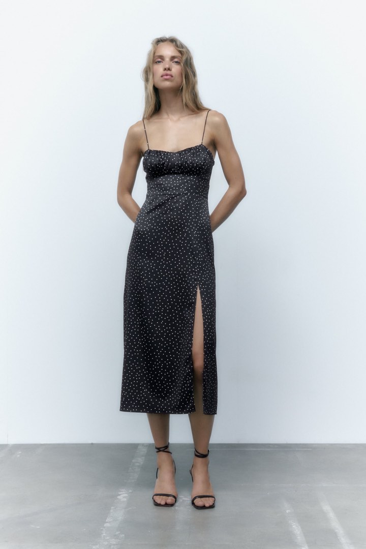 Zara polka dot corset inspired dress Women s Fashion Dresses