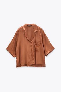 ZARA satin shirt