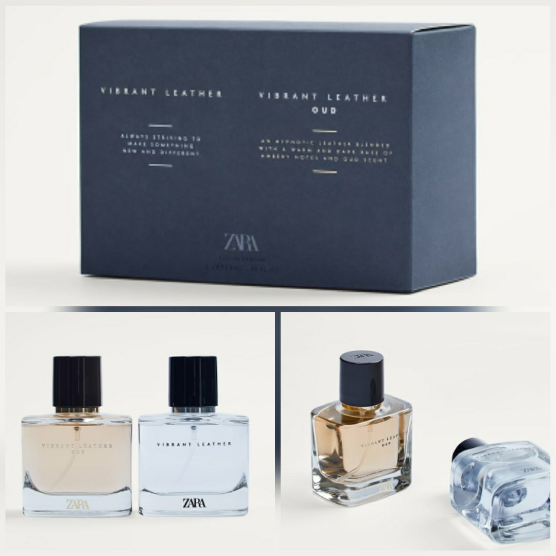 1 Best Seller ZARA Man's PERFUME DUO VIBRANT LEATHER+VIBRANT OUD