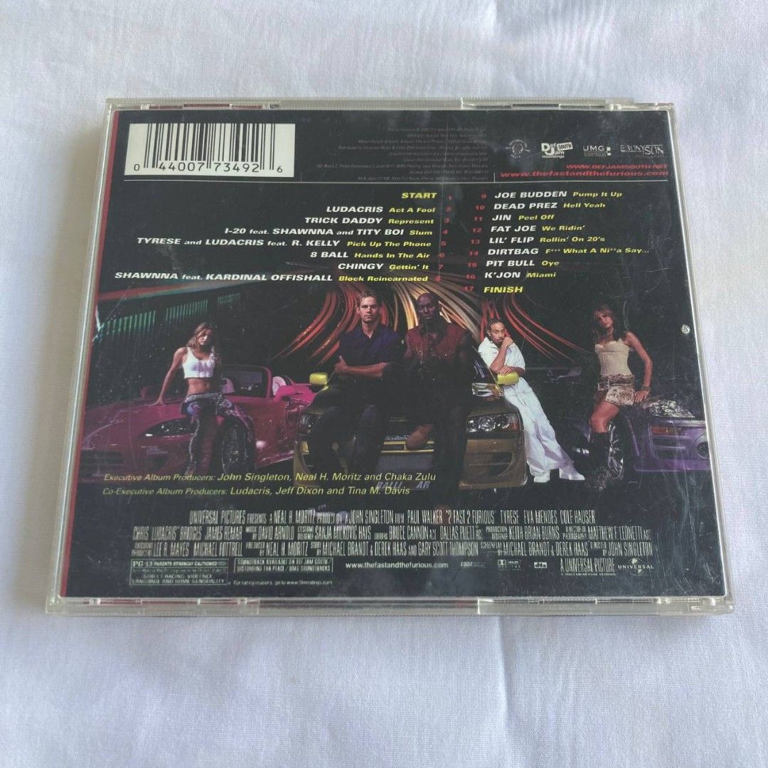 2fast 2furious Soundtrack Movie, Hobbies & Toys, Music & Media, CDs ...