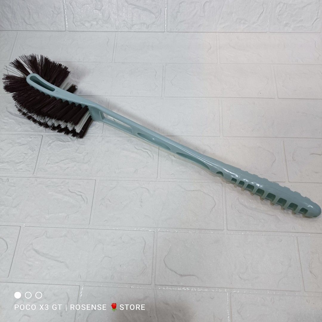 53cm Long handle 2 ways head Toilet Brush Berus tandas panjang double