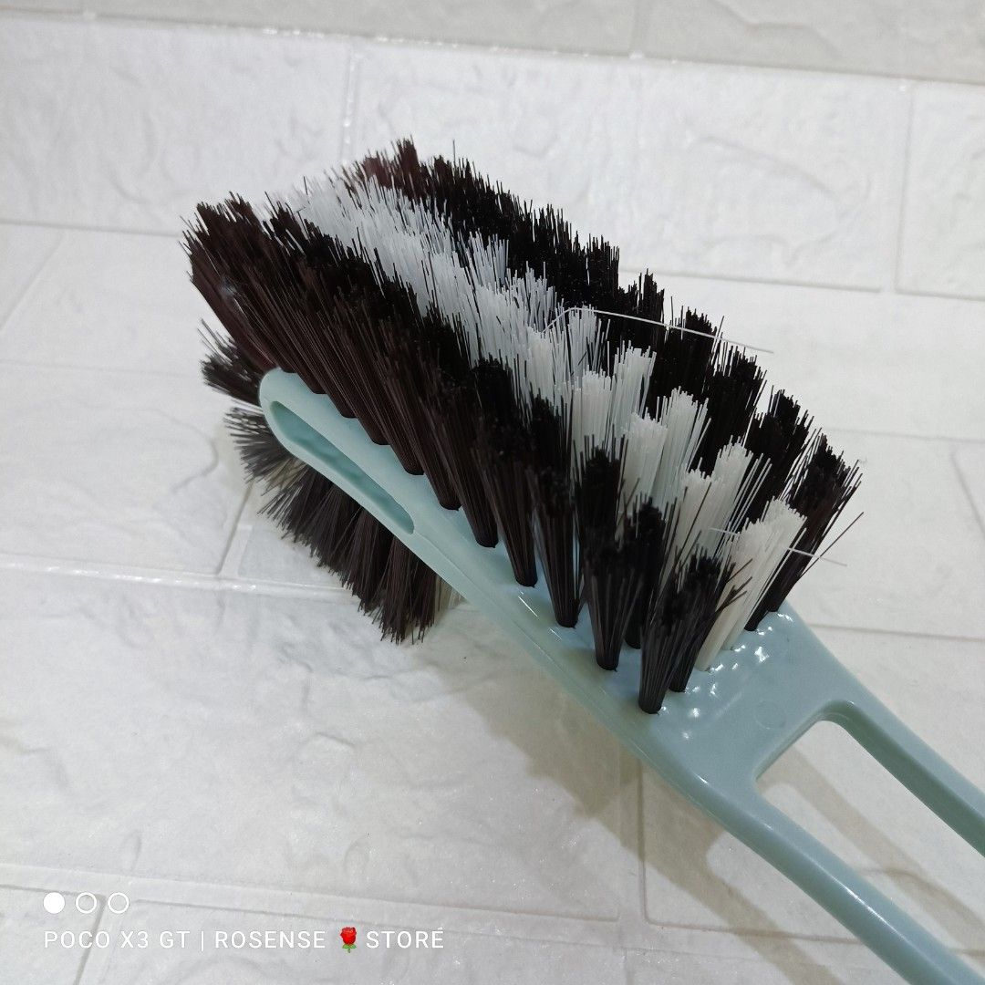 53cm Long Handle 2 Ways Head Toilet Brush Berus Tandas Panjang Double Side Brush Cleaning 4312