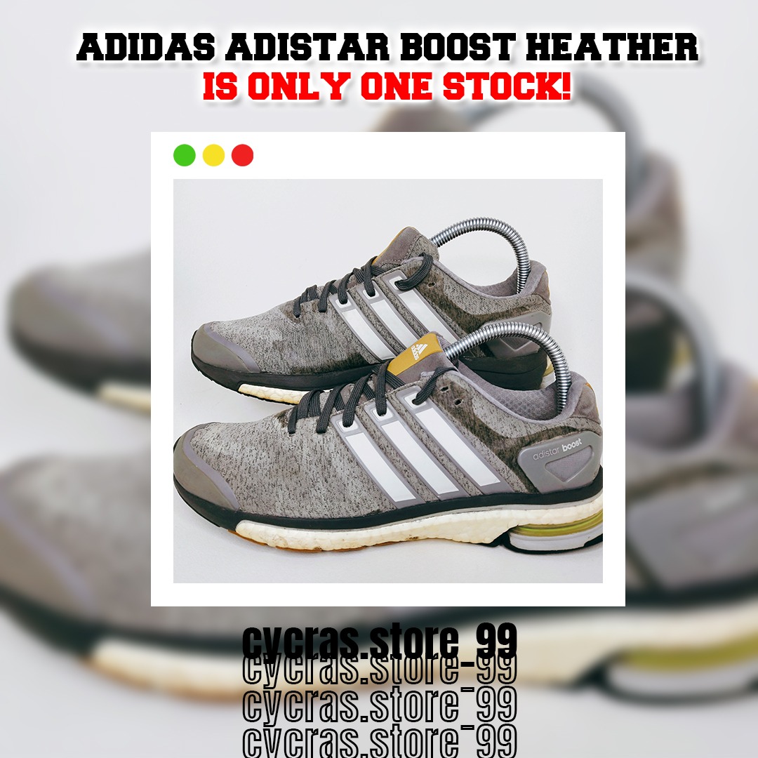 Culpa sustracción Armario Adidas Adistar Boost Heather - Size 40 2/3, Fesyen Pria, Sepatu , Sneakers  di Carousell