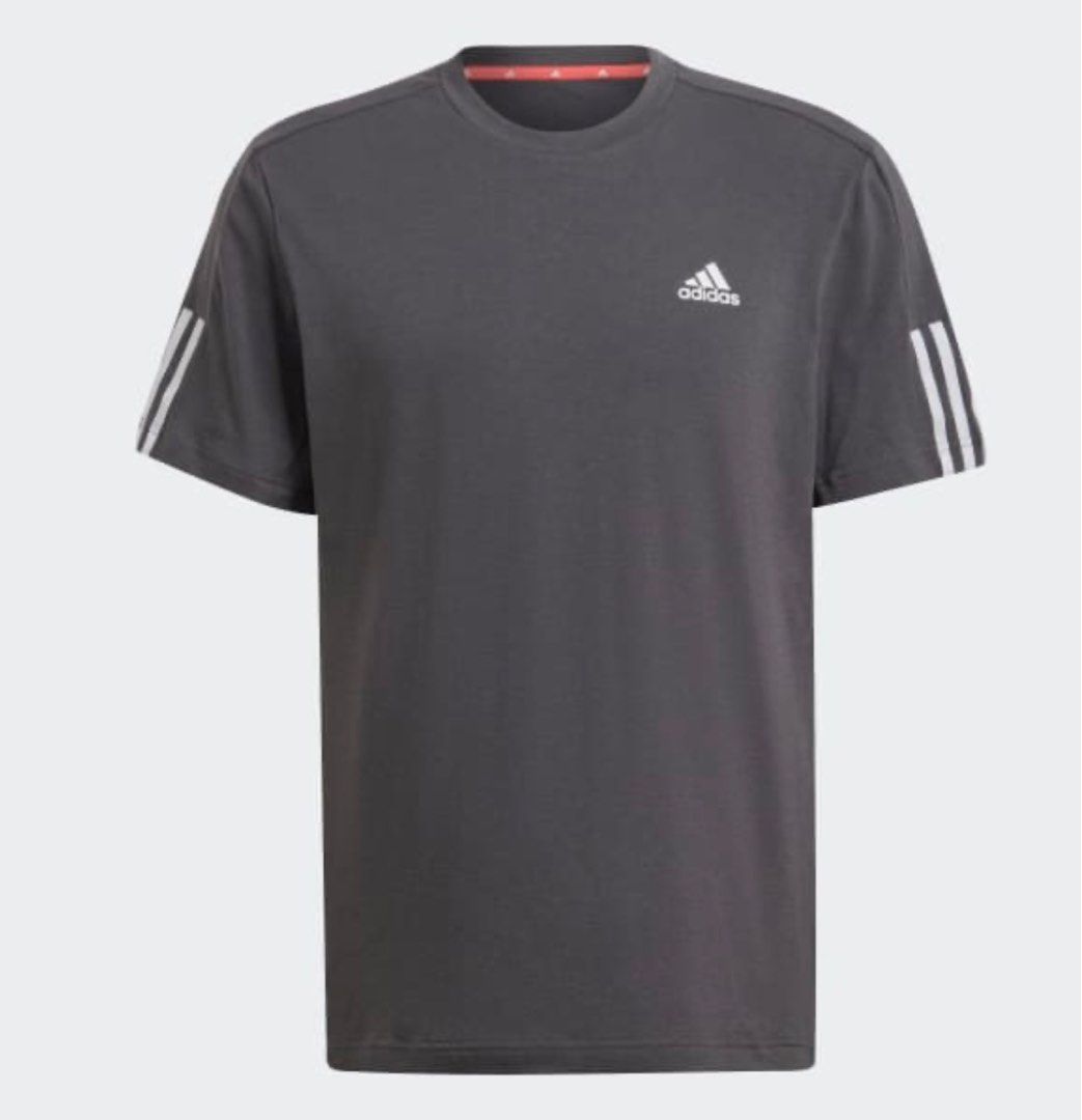 Adidas AEROREADY Motion Sport Tee (Category: Activewear) located in Manila. Submitted by zone2chin (Listing ID 1198991166, Image 1). Description: AEROREADY Motion Sport Tee Color: Grey Six Size: S (Men) Regular fit Crewneck Front and sleeves: 50% cotton, 47% recycled polyester, 3% elastane single jersey Back panel and under arms: 100% recycled polyester mock eyelet Moisture-absorbing AEROREADY Underarm gusset Droptail hem Single jersey SRP ₱1,200