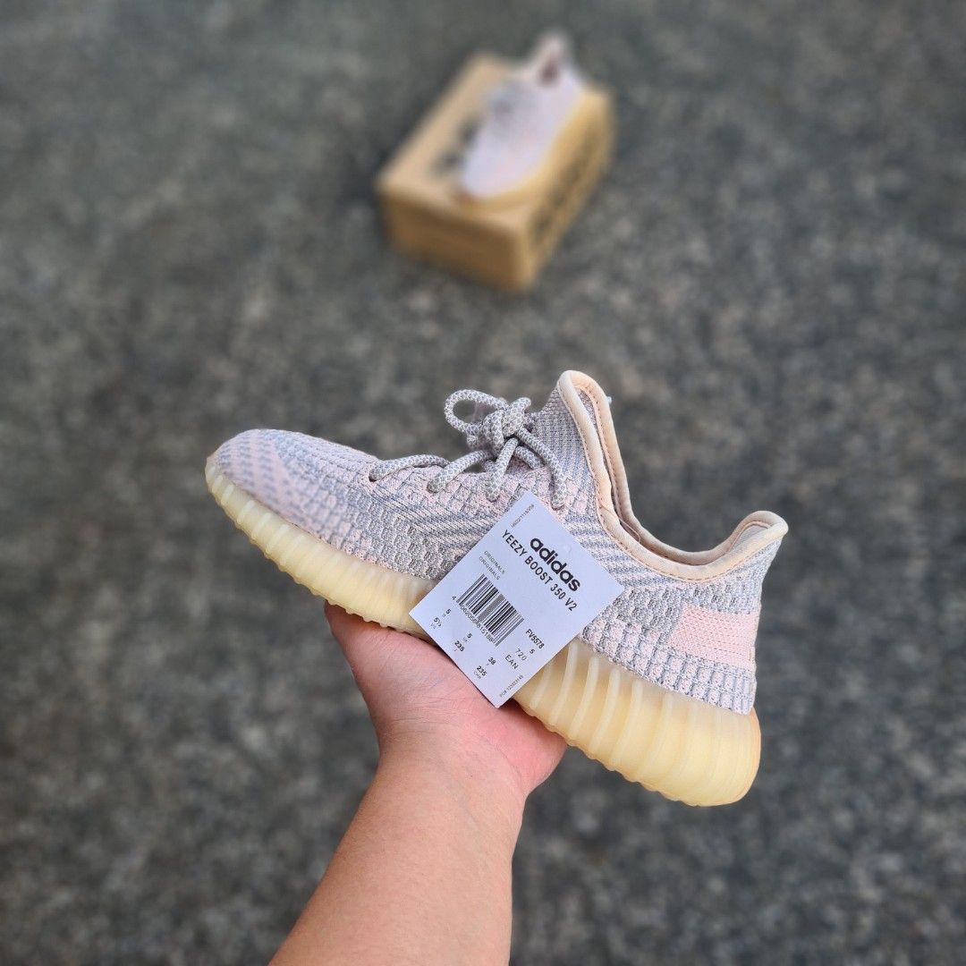 yeezy synth non reflective on feet