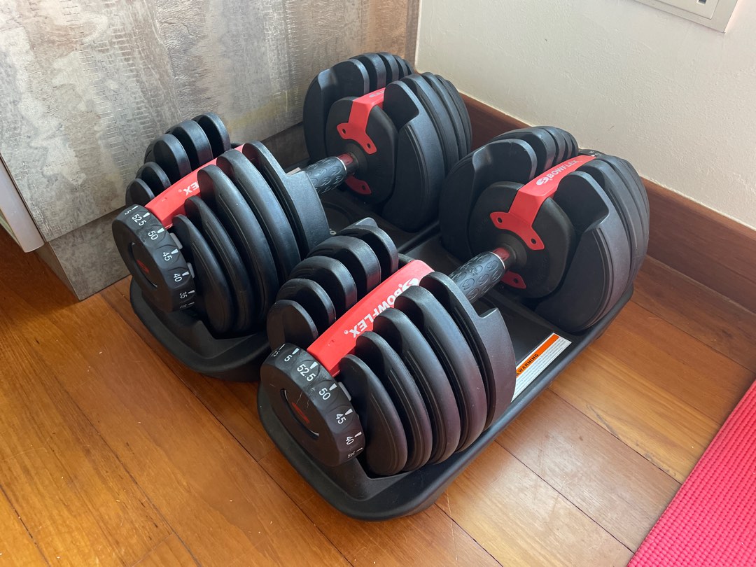 High quality 5 to 52.5 lbs hot sale adjustable dumbbell set for body fitness