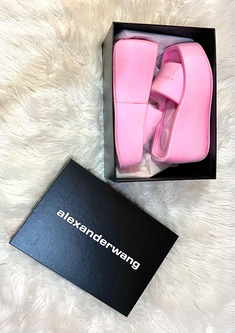 alexander wang slides pink
