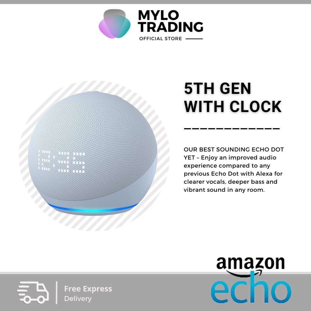 Amazon Echo Dot 5th Generation Gen With & Without Clock Kids ...