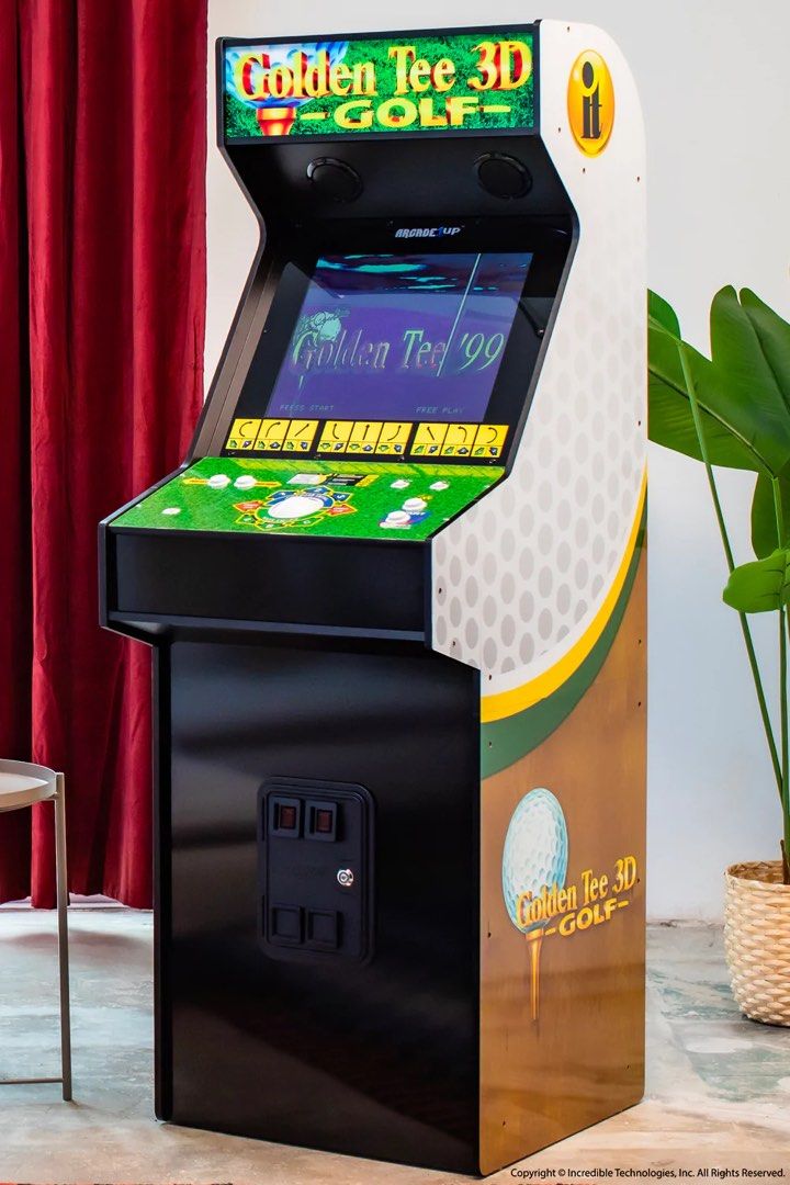 Arcade 1up Golden tee 3d (Category: Others) located in Muntinlupa City. Submitted by daimler (Listing ID 1199016894, Image 3). Description: Golden Tee Arcade Machine 3D Edition Tee time is anytime with the new GOLDEN TEE 3D home arcade machine, from Arcade1Up! Play on your own, or grab some friends and hit the links on this massive 66” tall single piece game cabinet, sportin’ a 19” screen for the first time on an Arcade1Up title. Limited stocks o
