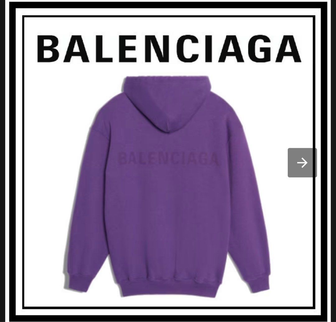 Purple outlet balenciaga hoodie
