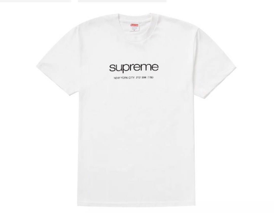 Authentic Supreme New York City White/Large, Men's Fashion, Tops