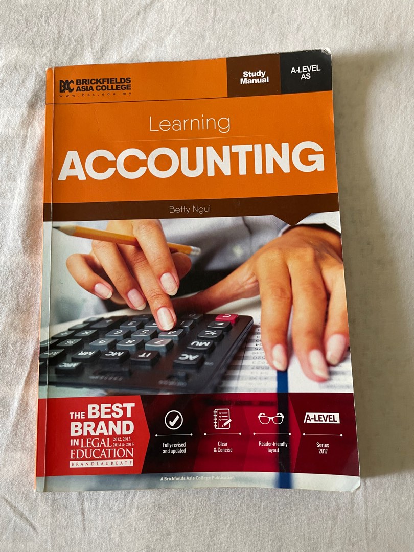 BAC ALevel Accounting Textbook, Hobbies & Toys, Books & Magazines