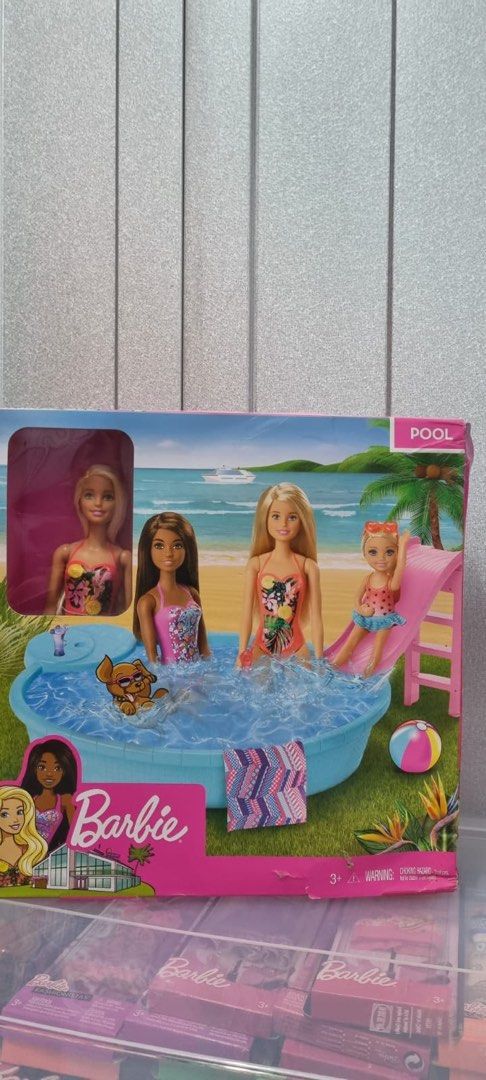 Barbie swimming cheap pool set