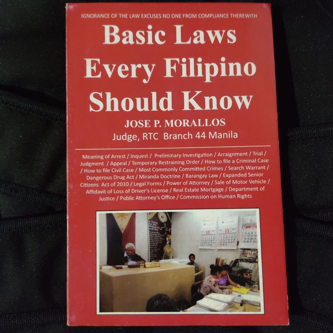 Basic laws every Filipino should know By Jose P. Morallos, Hobbies