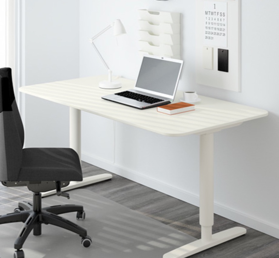 BEKANT IKEA sit/stand desk 160*80cm, 傢俬＆家居, 傢俬, 桌子 Carousell