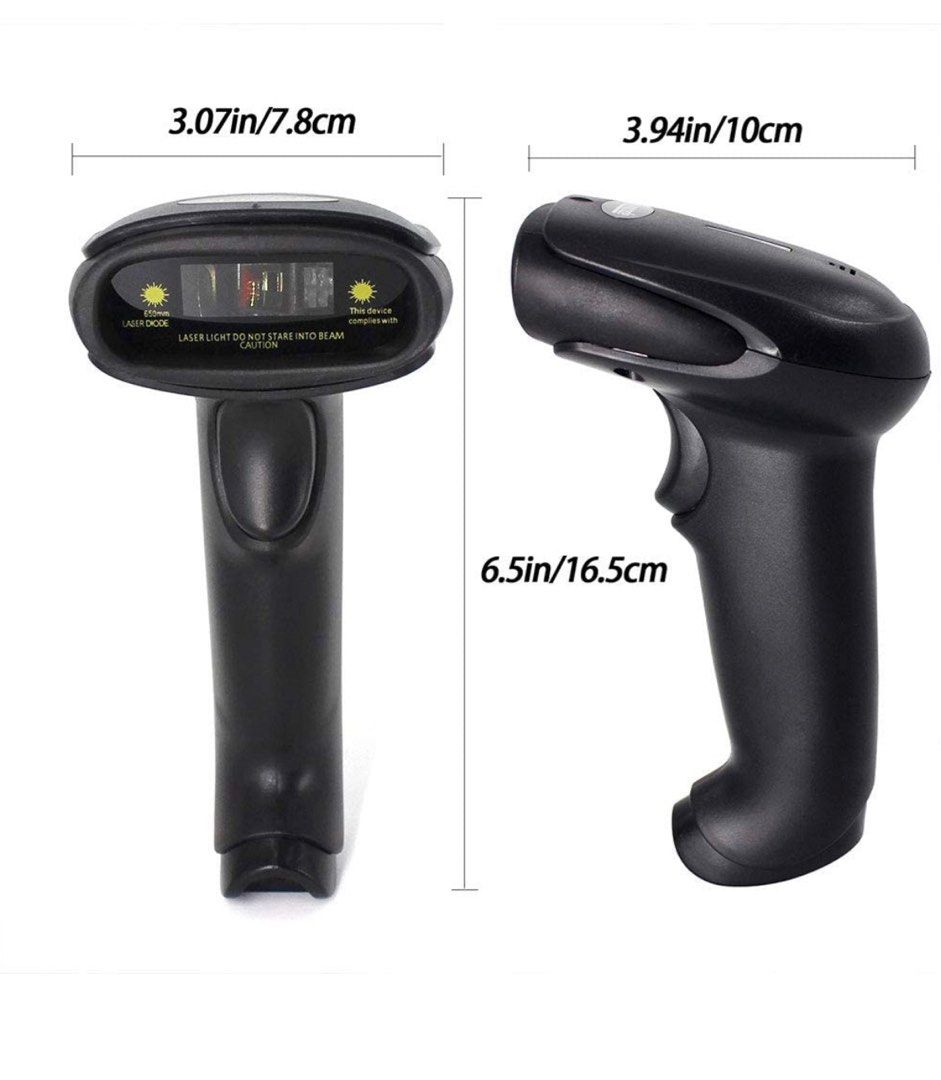 Bluetooth 1D Laser Barcode Scanner(MJ-1400CA)Symcode 3 in 1 Bluetooth 2 ...
