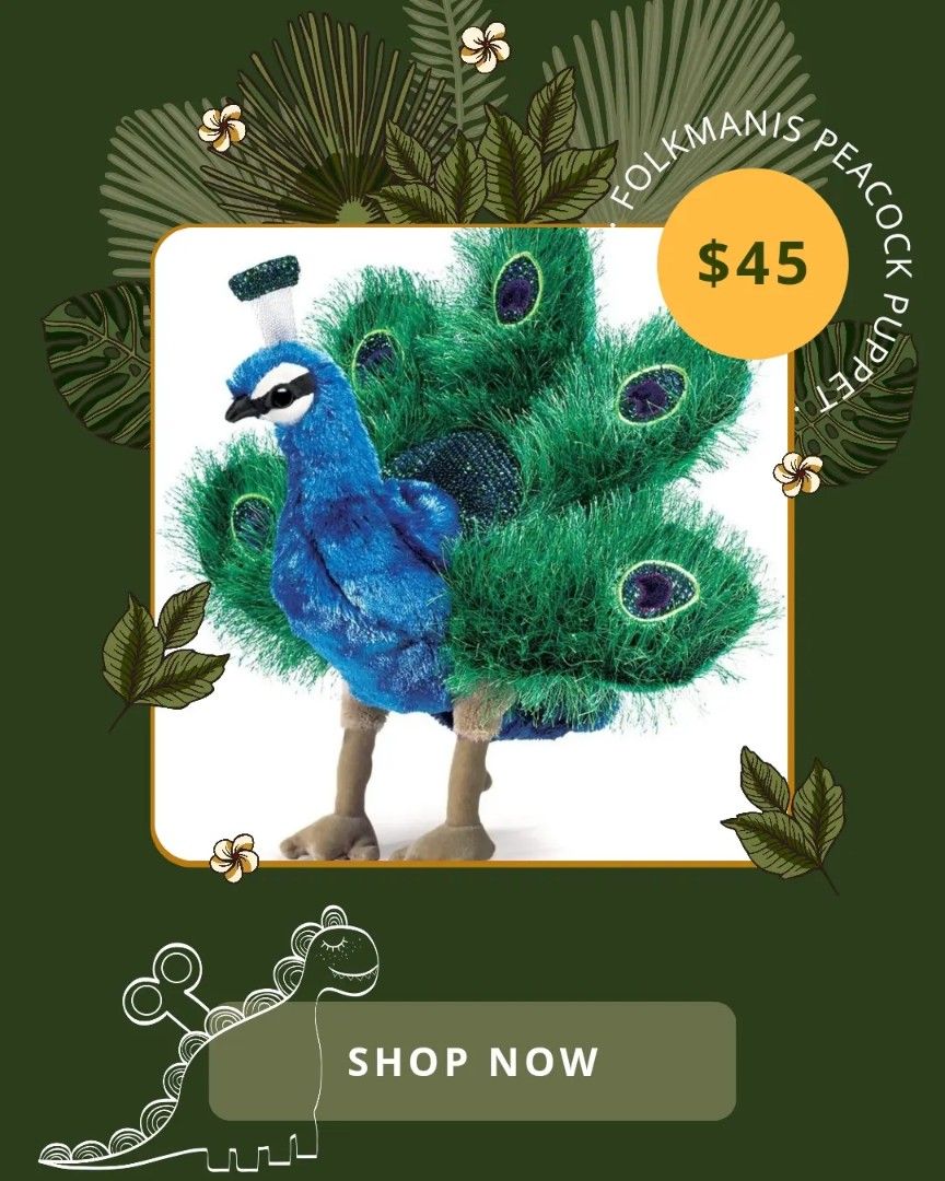 Folkmanis sales peacock puppet
