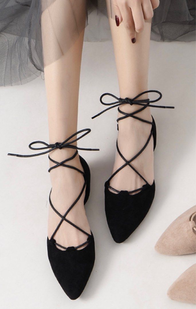 Ballet flats with hotsell strings