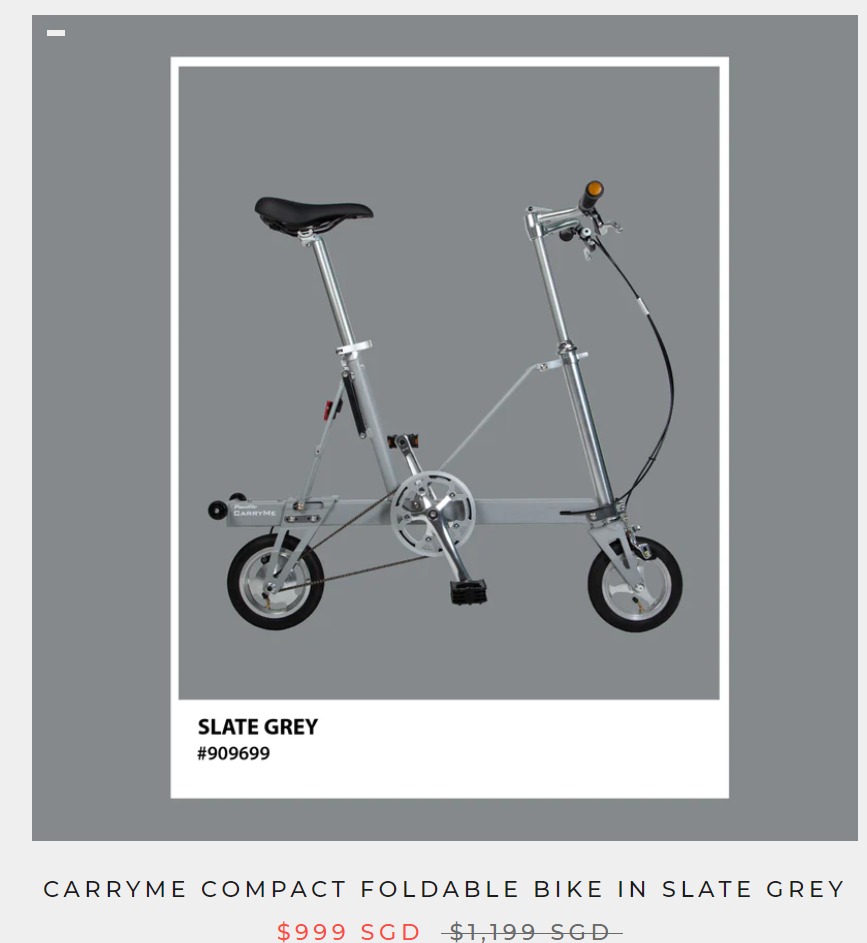 Carryme folding bike store