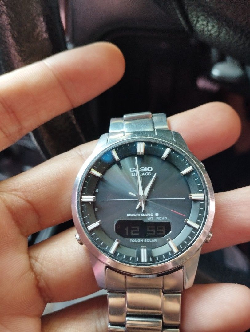 casio lineage sapphire glass