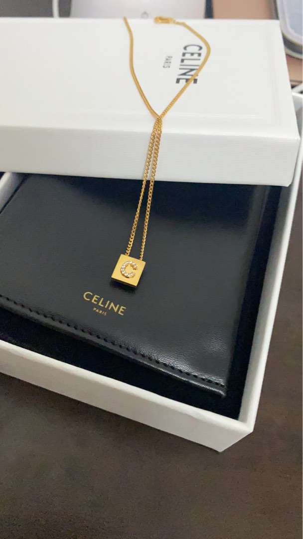 Celine alphabet necklace c hot sale