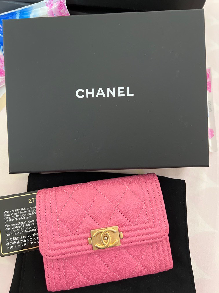 Chanel Boy XL card holder, Luxury, Bags & Wallets on Carousell