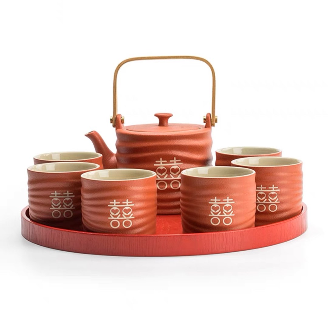 Chinese Wedding Tea Cup Set, Furniture & Home Living, Kitchenware
