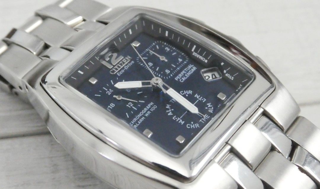 Citizen Perpetual Calendar Eco Drive Solar Stainless Steel Watch