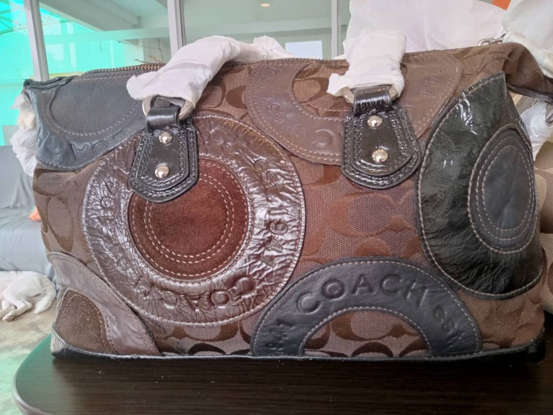 Chocolate coach purse hot sale