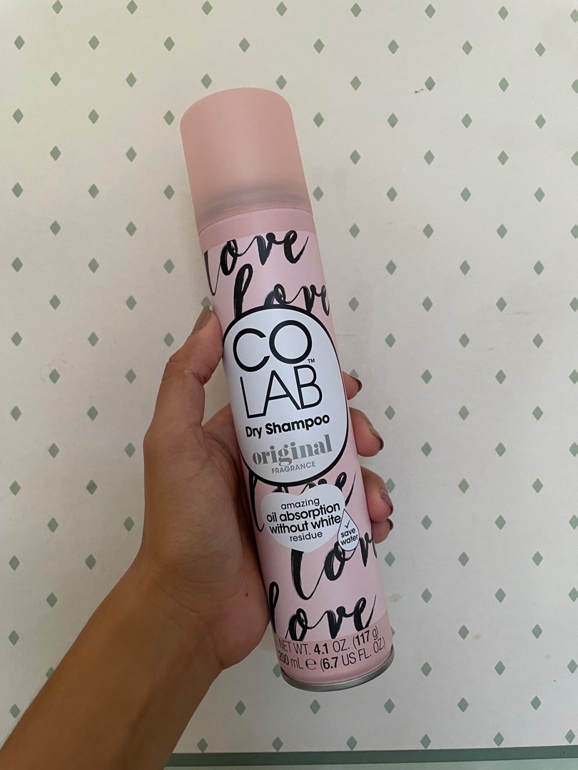 COLAB Dry Shampoo - Original, Kesehatan & Kecantikan, Perawatan Rambut ...
