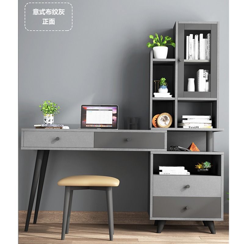 Computer Table Study Table With Side Cabinet With Chair, Furniture ...