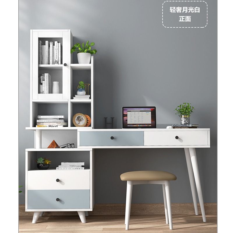 Computer Table Study Table With Side Cabinet With Chair, Furniture ...