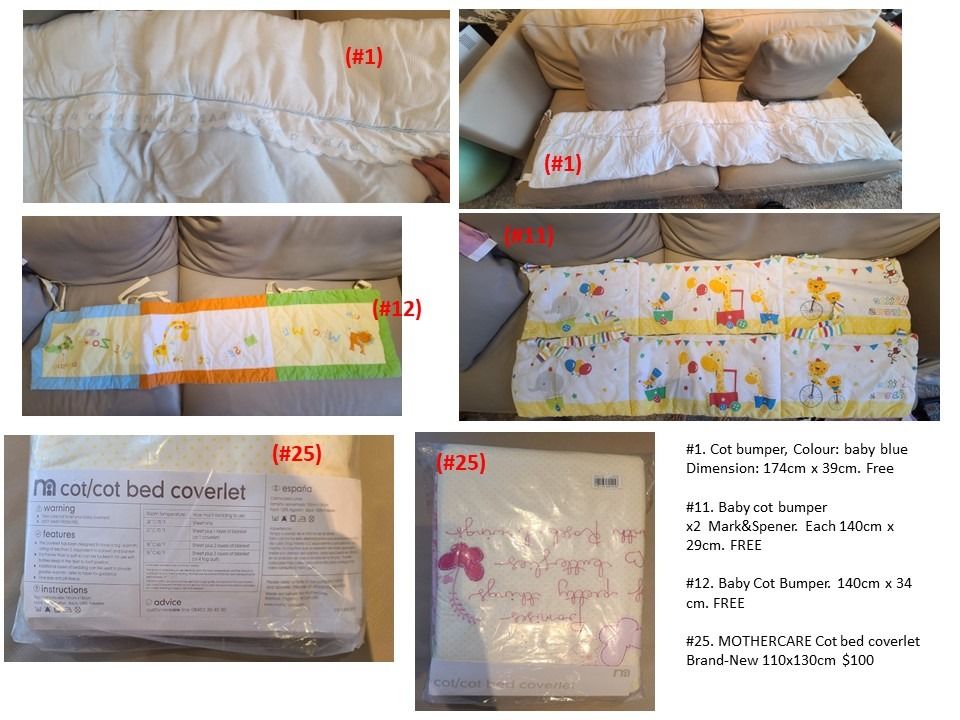 Cot Bumpers, 兒童＆孕婦用品, 兒童傢具, 兒童傢具 床圍 Carousell