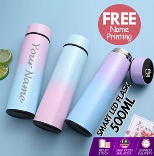 Thermo bottle LV Smart LED temperature display Vacuum Flask Thermos Keep  Warm & Cold Bottle 500ml Botol Air