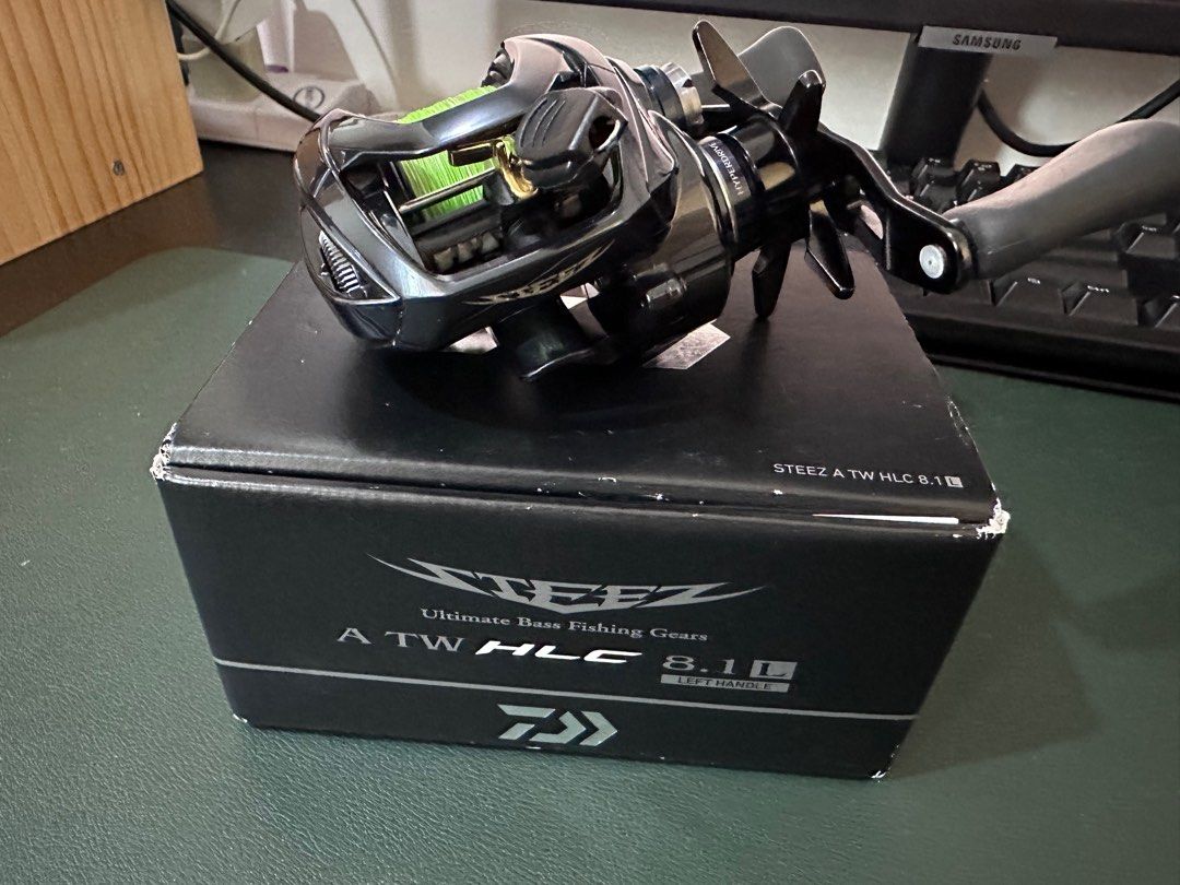 Daiwa steez a tw hlc 橫攪水滴輪, 運動產品, 釣魚- Carousell