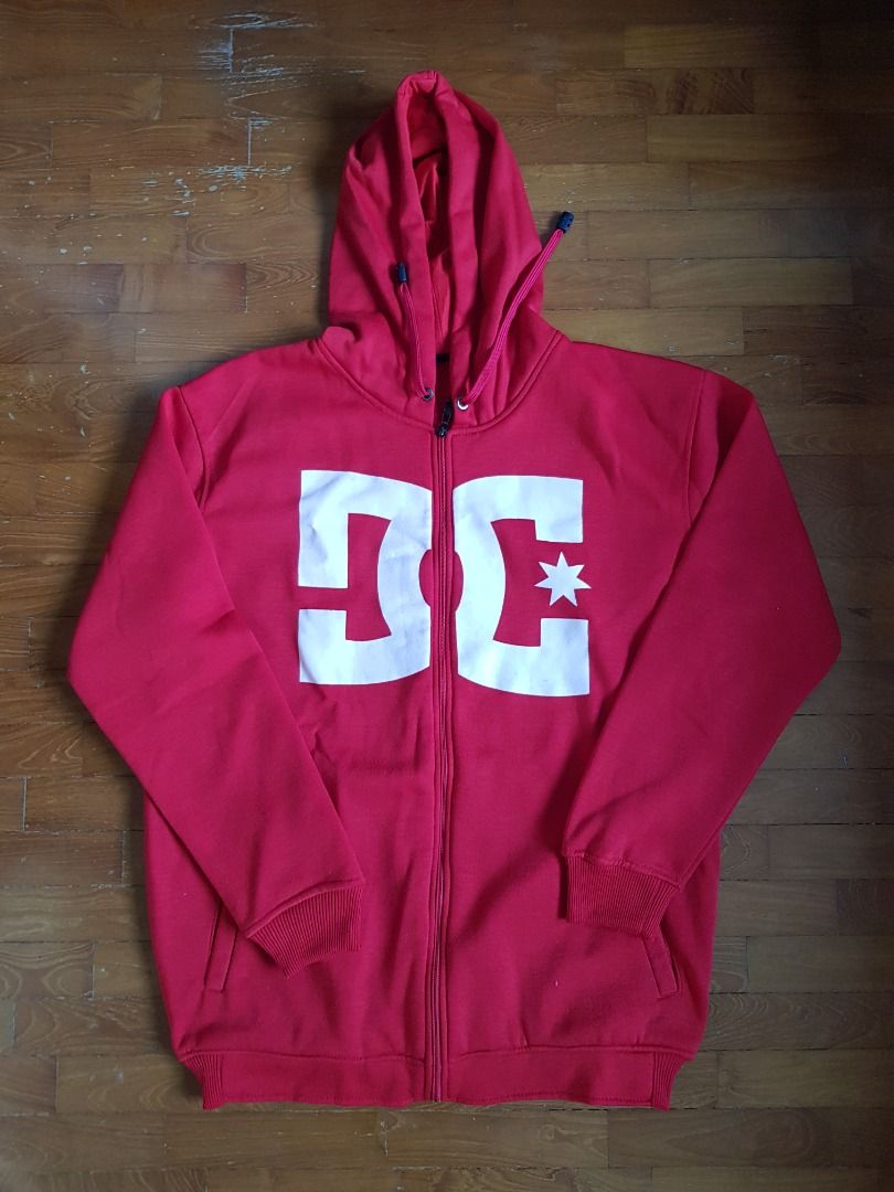 Red new arrivals dc hoodie