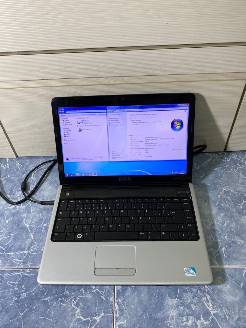 Dell Inspiron 1440 Processor Pentium Laptop Bajet Semua Ok