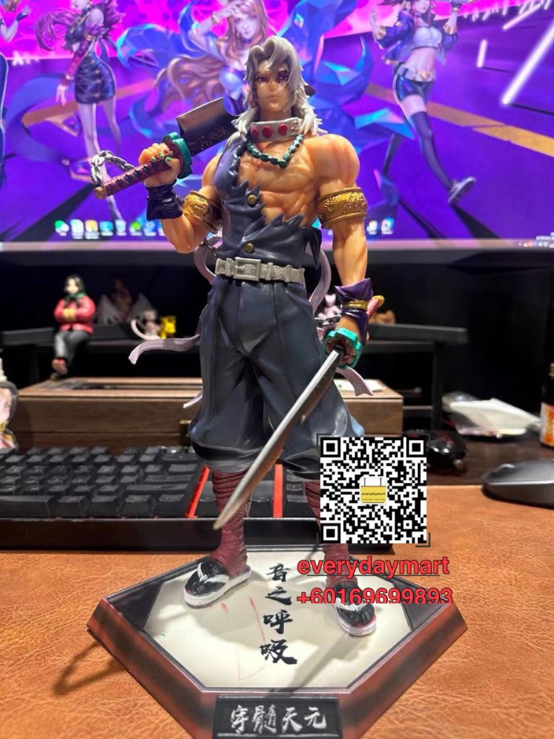 DEMON SLAYER🔥UZUI TENGEN 30cm🔥ACTION FIGURE TOYS STATUES💥鬼灭之刃音柱宇髄天元💥手办模型