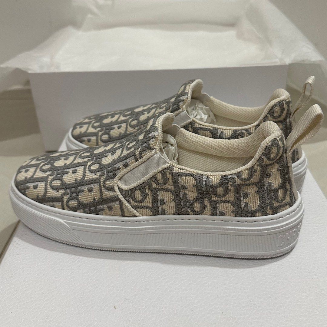 Dior Solar Oblique Embroidery Slip On Shoes, Luxury, Sneakers ...